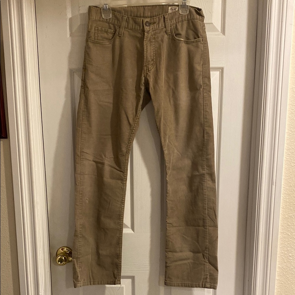 Levi’s 514 Slim Straight Tan Corduroy Men's Pants 30x30